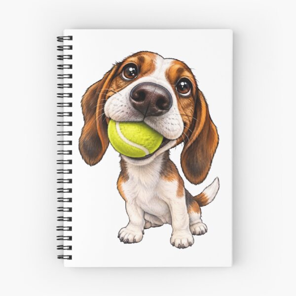 Item preview, Beagle Puppy Dog with Tennis Ball designed and sold by Snurly.