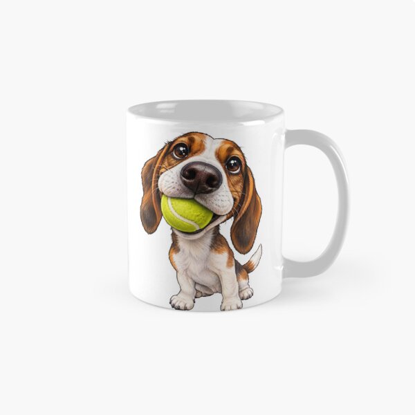 Item preview, Beagle Puppy Dog with Tennis Ball designed and sold by Snurly.