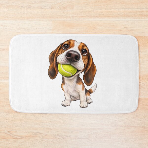 Item preview, Beagle Puppy Dog with Tennis Ball designed and sold by Snurly.
