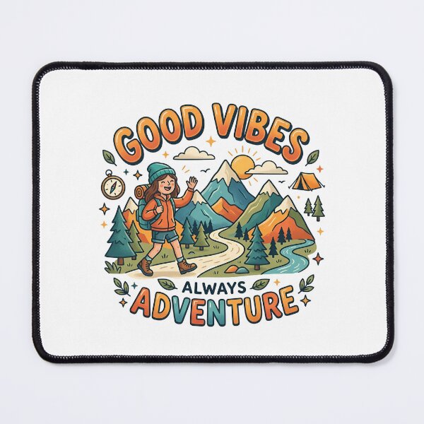 Item preview, GOOD VIBES ALWAYS ADVENTURE designed and sold by decimalades.