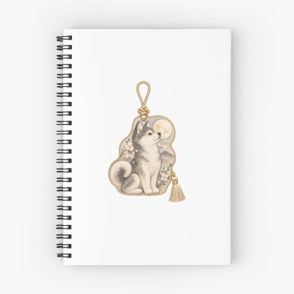 Item preview, Moonlit Dog Japanese Charm Motif Sticker designed and sold by LuminaKage.
