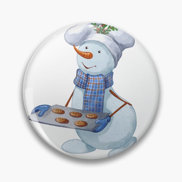 Item preview, Christmas Snowman Baking Cookies – Cute Winter Holiday Illustration designed and sold by Ms. Iryna.