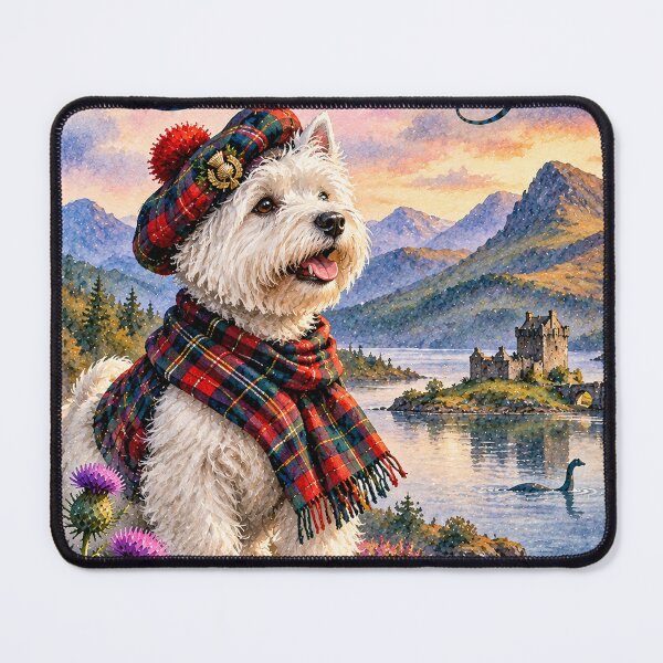 Item preview, Scotland West Highland Terrier Dog Poster Whimsical Watercolor  designed and sold by TravelMarvel.