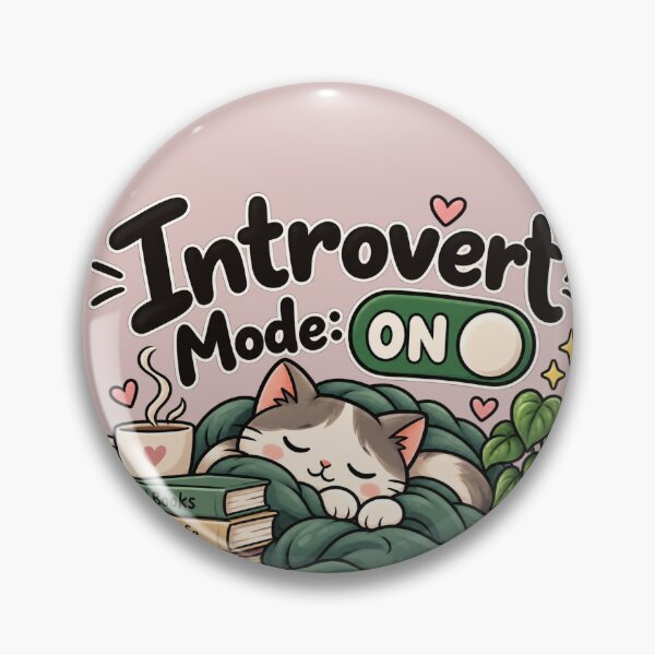 Item preview, Introvert Mode: On. Social Battery: Discharged. ? designed and sold by Moodmercher.