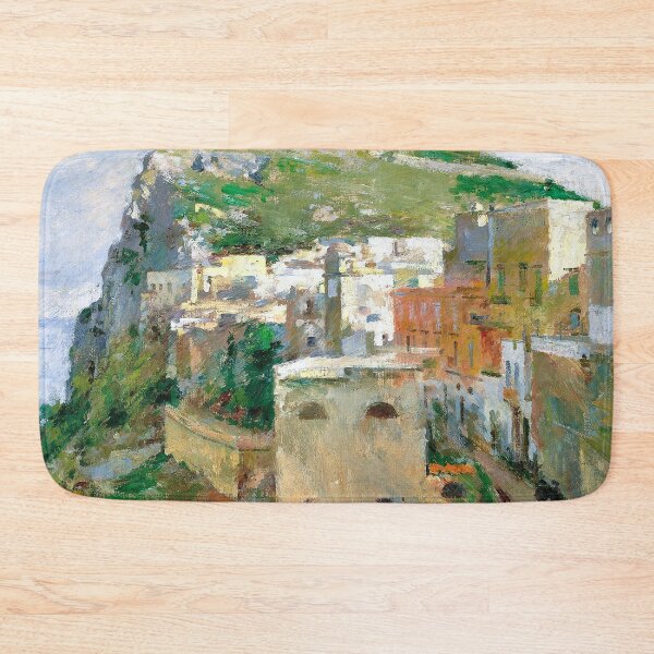Item preview, Isle of Capri, Italy landscape coastal painting by Theodore Robinson  designed and sold by Jéanpaul  Ferro.