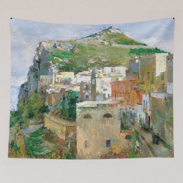 Item preview, Isle of Capri, Italy landscape coastal painting by Theodore Robinson  designed and sold by Jéanpaul  Ferro.