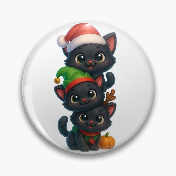 Item preview, Cute Christmas Kittens with Santa Elf and Reindeer Hats designed and sold by PrintCreations9.