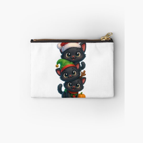 Item preview, Cute Christmas Kittens with Santa Elf and Reindeer Hats designed and sold by PrintCreations9.
