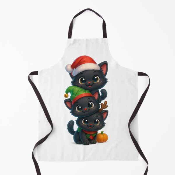 Item preview, Cute Christmas Kittens with Santa Elf and Reindeer Hats designed and sold by PrintCreations9.