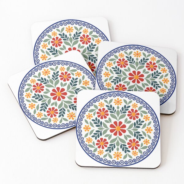 Item preview, Polish Pottery Inspired Daisy Floral designed and sold by KrisInStitches.