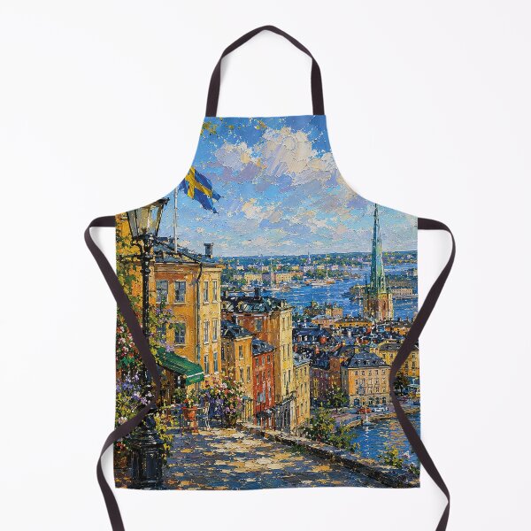 Item preview, Stockholm, Sweden – a painting of a summer day in this beautiful Scandinavian city. designed and sold by GalleryKauffeld.