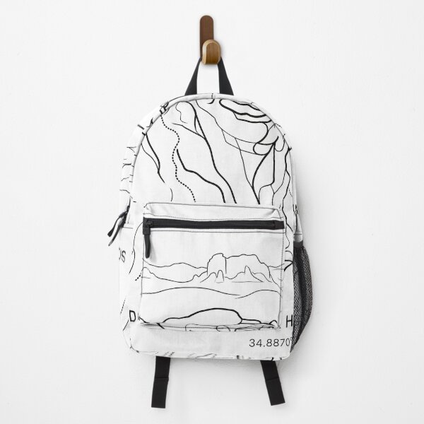 Item preview, Sedona Arizona Red Rocks Line Art Wilderness Coordinates Print Set designed and sold by OzzFrequency.