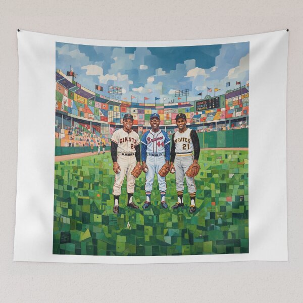Item preview, Mays Aaron Clemente Baseball's All Star Trio designed and sold by Home Decor Art.
