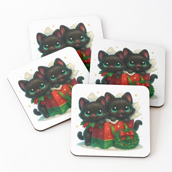 Item preview, Cute Kittens in Christmas Gift Bag designed and sold by PrintCreations9.