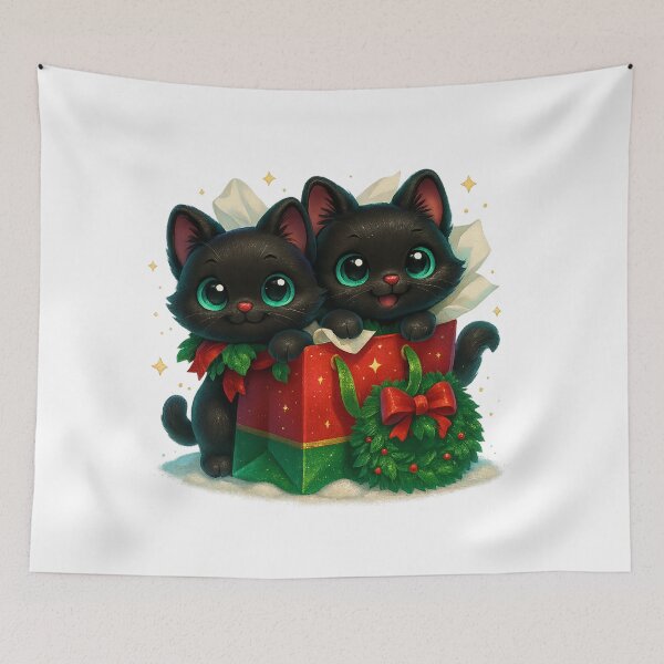 Item preview, Cute Kittens in Christmas Gift Bag designed and sold by PrintCreations9.
