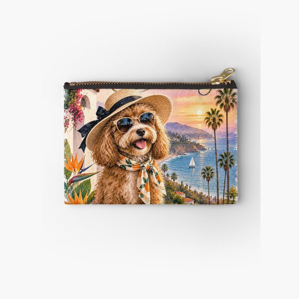 Item preview, California Cockapoo Dog Poster Whimsical Watercolor  designed and sold by TravelMarvel.
