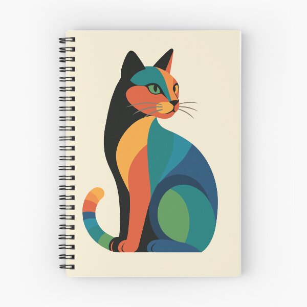 Item preview, Colorful Geometric Cat | Modern Abstract Feline Art designed and sold by ZanyPaintbrush.