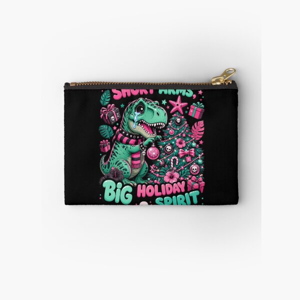 Item preview, Short Arms Big Holiday Spirit Funny T-Rex Christmas Tee designed and sold by Design Vibras.
