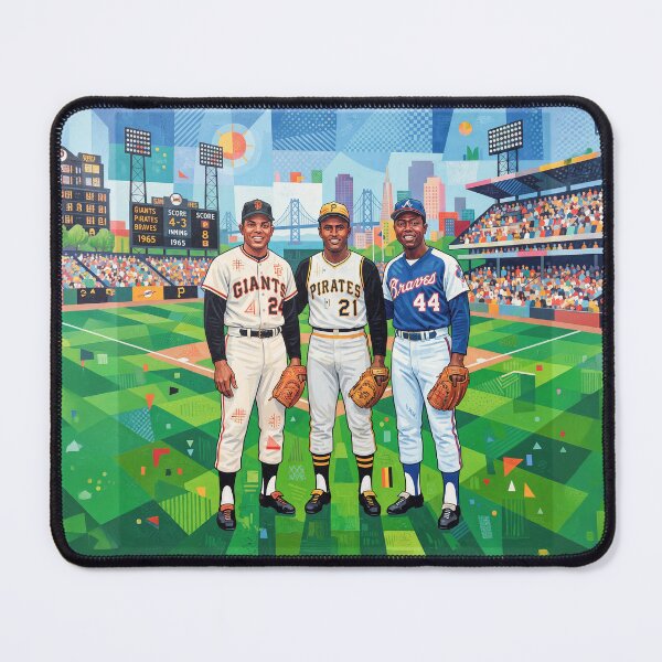 Item preview, Mays Aaron Clemente Baseball's All Star Trio designed and sold by Home Decor Art.