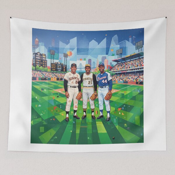 Item preview, Mays Aaron Clemente Baseball's All Star Trio designed and sold by Home Decor Art.