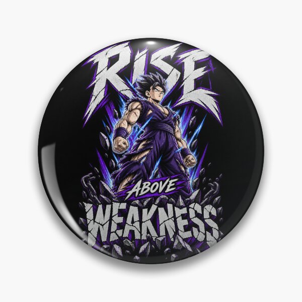 Item preview, Rise Above Weakness – Anime Motivational Warrior Design designed and sold by ArtisticHeart21.