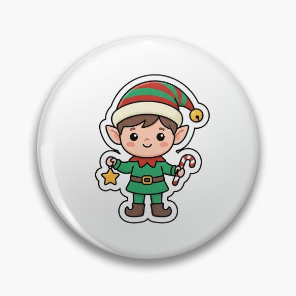 Item preview, Cute Little Elf - Kawaii Christmas Character Sticker designed and sold by SimpleP.