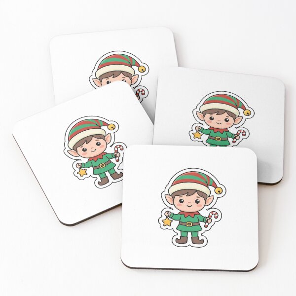 Item preview, Cute Little Elf - Kawaii Christmas Character Sticker designed and sold by SimpleP.