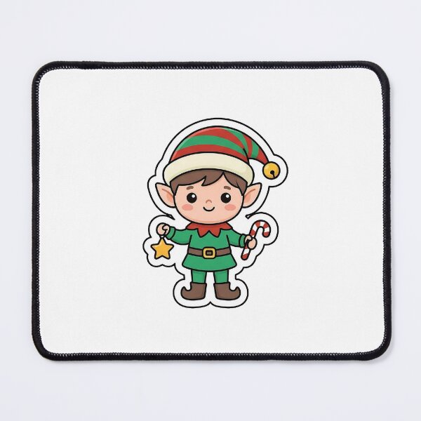 Item preview, Cute Little Elf - Kawaii Christmas Character Sticker designed and sold by SimpleP.