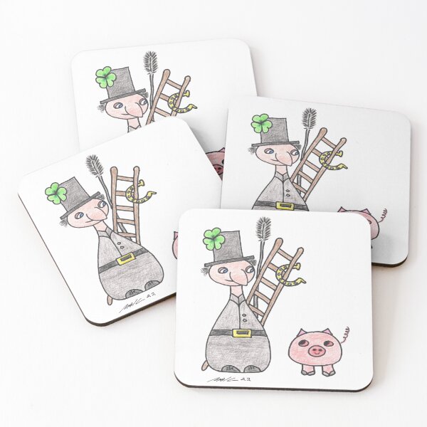 Item preview, Schornsteinfeger, Glücksschwein, viel Glück, Chimney sweep, lucky pig, good luck designed and sold by Anke‘s Bazaar.