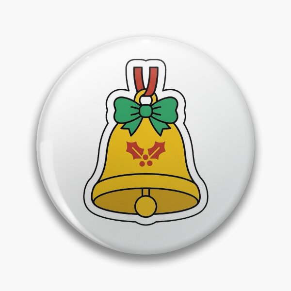 Item preview, Holiday Bell Ring - Cute Christmas Metal Sticker designed and sold by SimpleP.