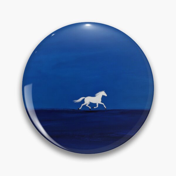 Item preview, White Horse Running Through Indigo Night designed and sold by Simple Life & KAMOCHI.