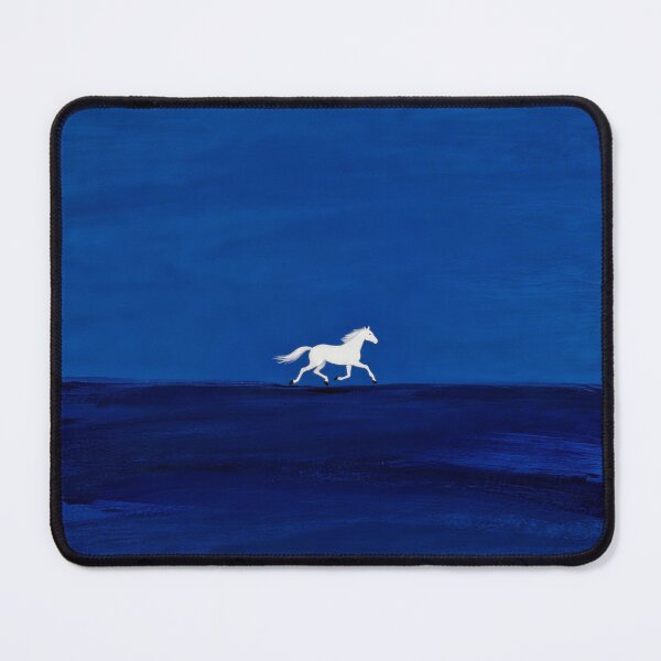 Item preview, White Horse Running Through Indigo Night designed and sold by Simple Life & KAMOCHI.