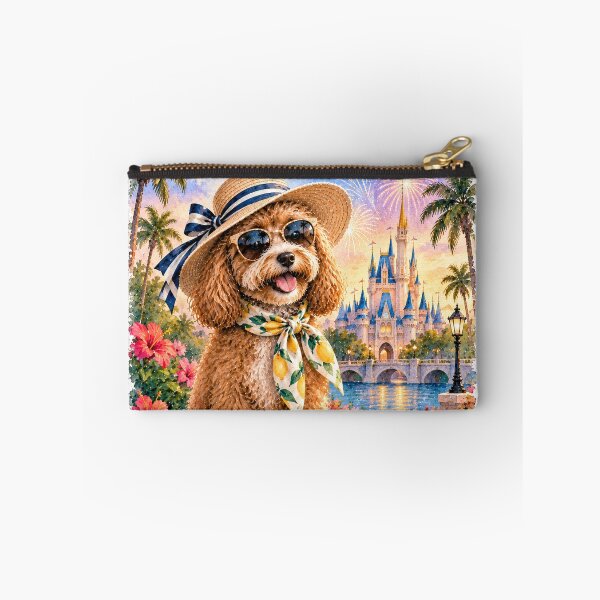 Item preview, Florida Cockapoo Dog Poster Whimsical Watercolor  designed and sold by TravelMarvel.