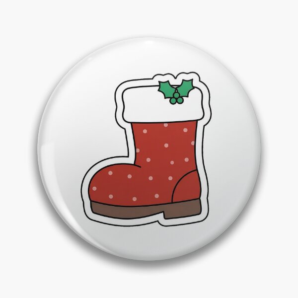 Item preview, Cozy Santa Boot - Cute Holiday Footwear Sticker designed and sold by SimpleP.