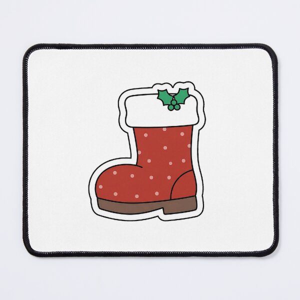Item preview, Cozy Santa Boot - Cute Holiday Footwear Sticker designed and sold by SimpleP.