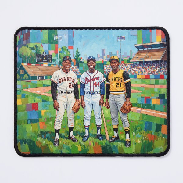 Item preview, Mays Aaron Clemente Baseball's All Star Trio designed and sold by Home Decor Art.