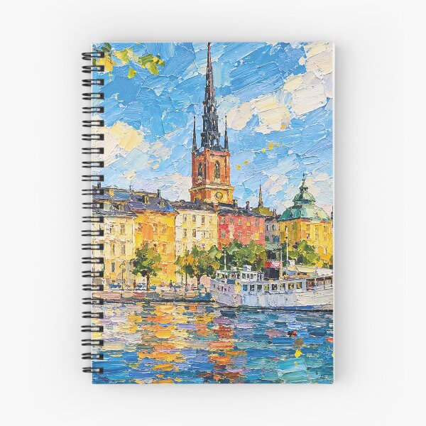 Item preview, A painting of Stockholm, Sweden – A Beautiful city in Europe. designed and sold by GalleryKauffeld.