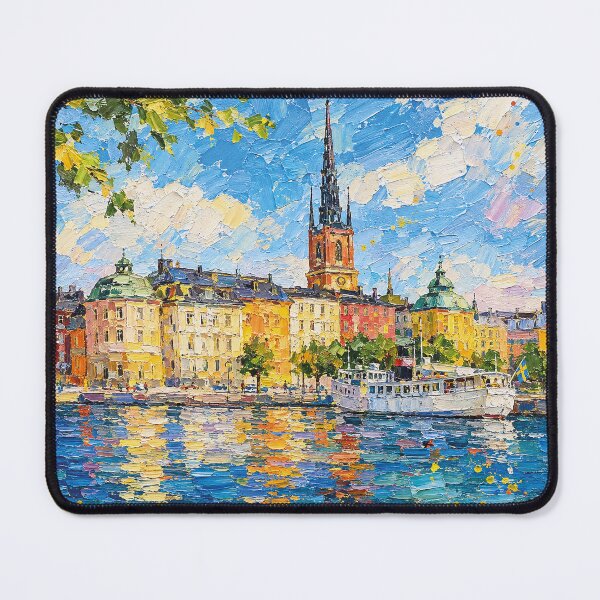 Item preview, A painting of Stockholm, Sweden – A Beautiful city in Europe. designed and sold by GalleryKauffeld.