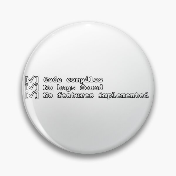 Item preview, 0 Bugs, 0 Features – Funny Programmer ASCII Code designed and sold by Delphiction.