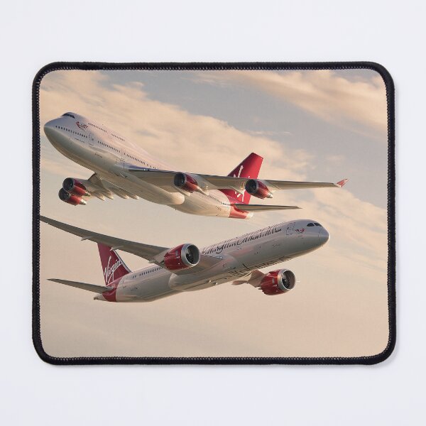Item preview, Virgin Atlantic 747 And Dreamliner Skies Illustration  designed and sold by Skyframe Aviation.