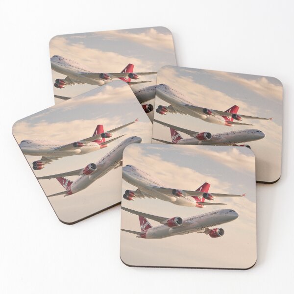 Item preview, Virgin Atlantic 747 And Dreamliner Skies Illustration designed and sold by Skyframe Aviation.