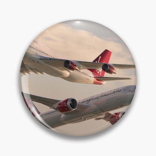 Item preview, Virgin Atlantic 747 And Dreamliner Skies Illustration designed and sold by Skyframe Aviation.