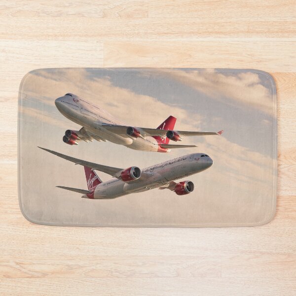 Item preview, Virgin Atlantic 747 And Dreamliner Skies Illustration  designed and sold by Skyframe Aviation.