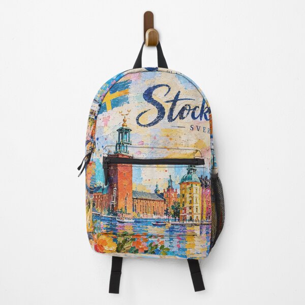 Item preview, Stockholm Postcard painting, Sweden – A Beautiful city in Europe. designed and sold by GalleryKauffeld.