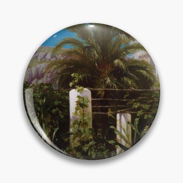 Item preview, Garden of an Inn, Isle of Capri, Italy landscape painting by Frederic Leighton designed and sold by Jéanpaul Ferro.