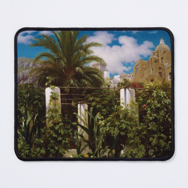 Item preview, Garden of an Inn, Isle of Capri, Italy landscape painting by Frederic Leighton designed and sold by Jéanpaul Ferro.