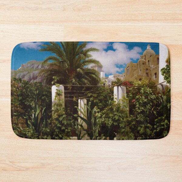 Item preview, Garden of an Inn, Isle of Capri, Italy landscape painting by Frederic Leighton designed and sold by Jéanpaul  Ferro.