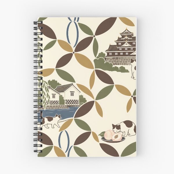 Item preview, Okayama Cats Japanese Pattern designed and sold by DAYAMA Japan.