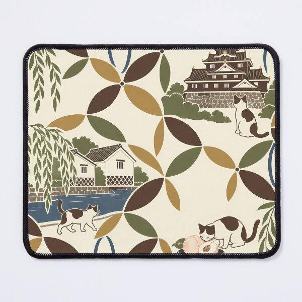 Item preview, Okayama Cats Japanese Pattern designed and sold by DAYAMA Japan.