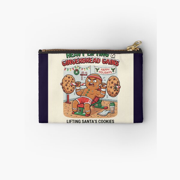 Item preview, Heavy Lifting And Gingerbread Gains Funny Gym Christmas designed and sold by SmartPuns.